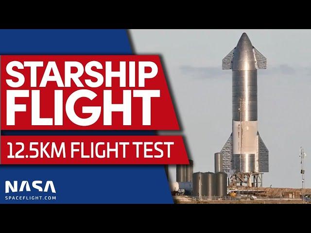 Starship SN8 12.5km Successful Test Flight - Full Livestream