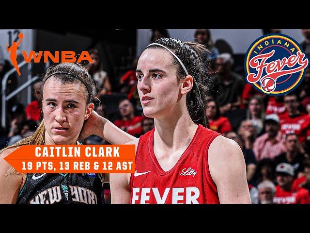 CAITLIN CLARK TRIPLE-DOUBLE  FIRST ROOKIE TRIPLE-DOUBLE IN WNBA HISTORY  | WNBA on ESPN