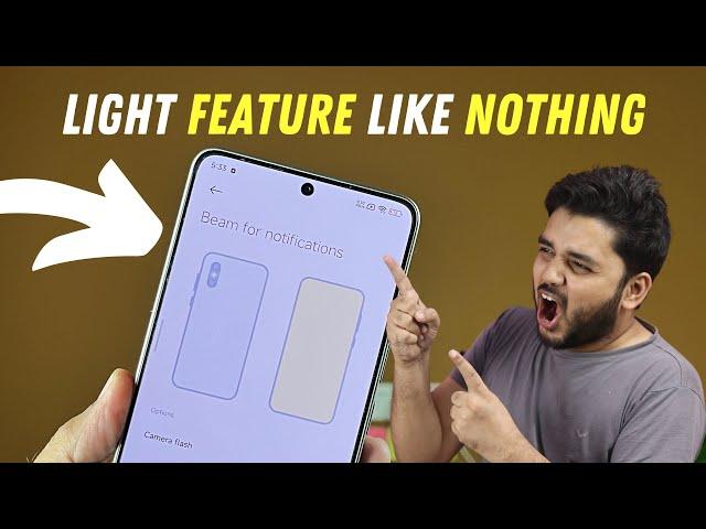 Hyper OS Beam for Notifications Feature in POCO F6 - Glyph Lights Lite
