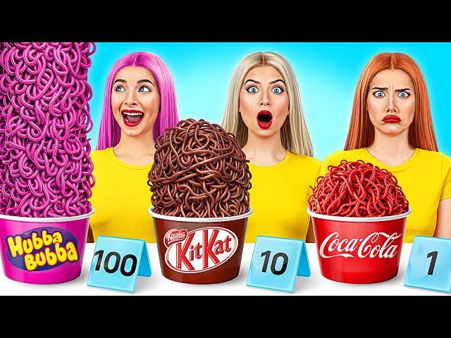 تحدي 100 طبقة من الطعام | لحظات مضحكة Multi DO Challenge