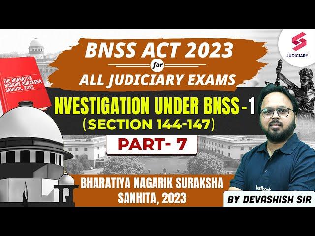 Complete Bhartiya Nagrik Suraksha Sanhita 2023 | BNSS Act for all judiciary exams | Devashish Sir