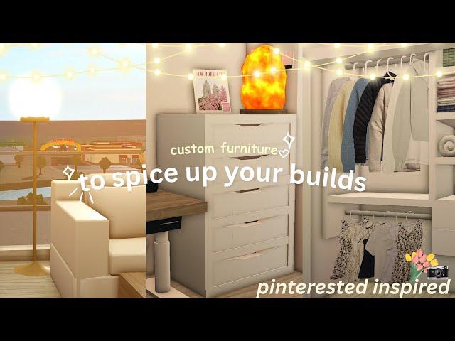  custom furniture to spice up your builds | custom furniture tutorial | bloxburg speedbuild 