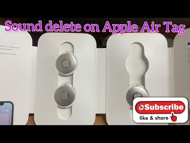 Apple Air Tag sound delete