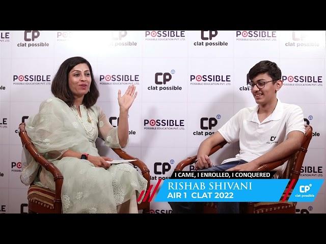 Dr. Surabhi Modi Sahai In Talk With  CLAT 2022 Rank 1: Rishabh Shivani