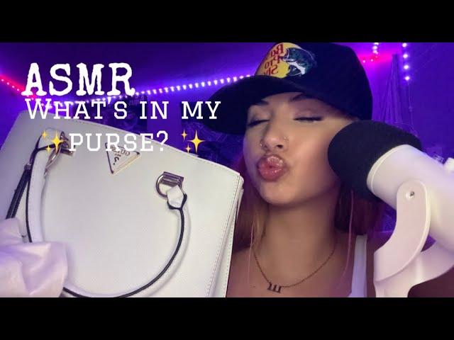 ASMR what’s in my purse