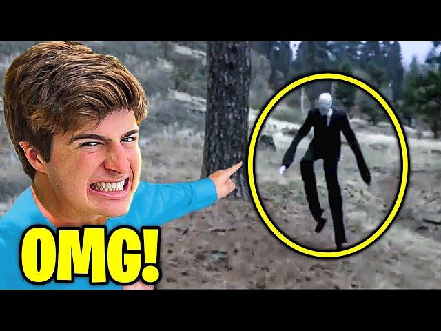 6 Youtubers que encontraram SlenderMan na VIDA REAL! (Natan Por Aí, Clone, Felipe Neto)