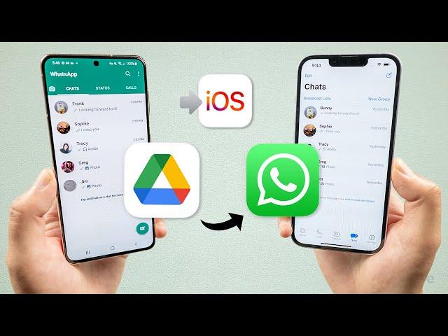 WhatsApp Backup Android to iPhone | Google Drive to iPhone (2 Ways)