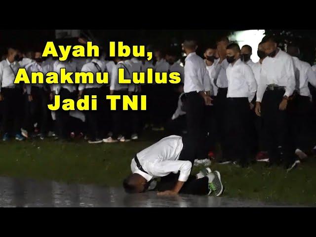 Merinding..!!! Detik-detik Saat Dinyatakan Lulus Menjadi TNI