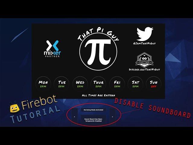 How to Create A Firebot Moderator Soundboard with Disable Soundboard Button Tutorial