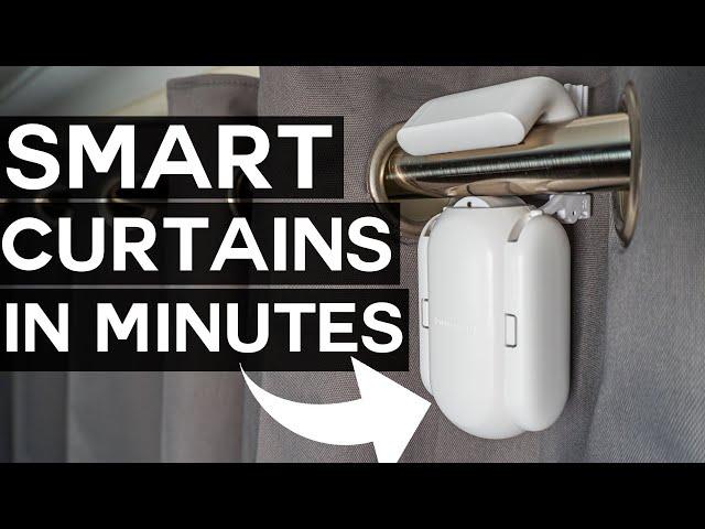 Make Your Curtains SMART in MINUTES! - SwitchBot Curtain Review