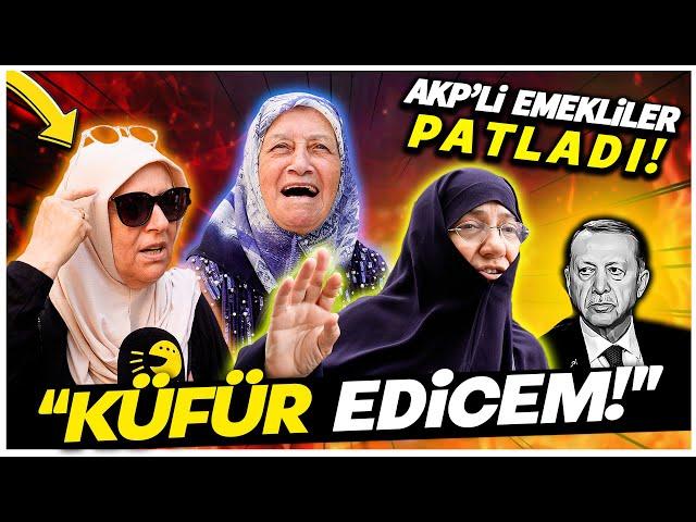 AKP'li Emekliler Çılgına Döndü!! "Allah Onu Bildiği Gibi Yapsın! Küfür Edicem!" | Sokak Röportajları