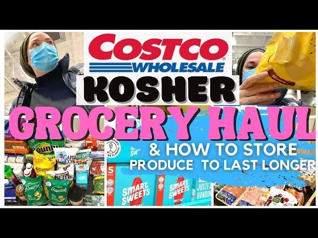 KOSHER COSTCO HAUL FAMILY OF 5 | HOW TO STORE PRODUCE IN FRIDGE TO STAY FRESH LONGER |  FRUM IT UP