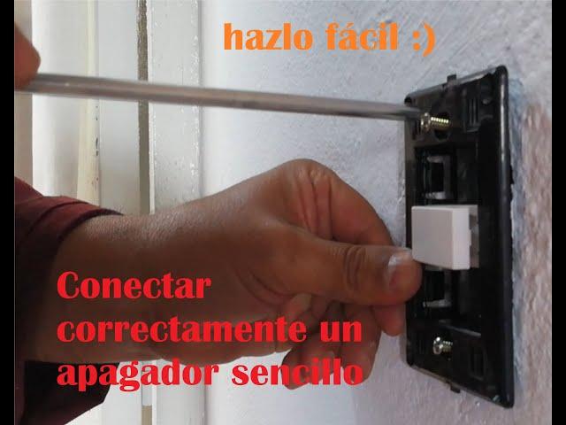 Como cambiar un apagador o interruptor sencillo