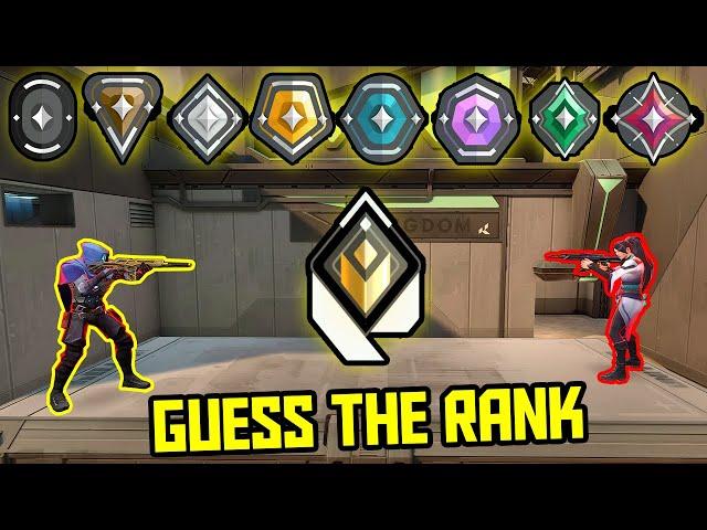 GUESS THE RANK CHALLENGE - VALORANT