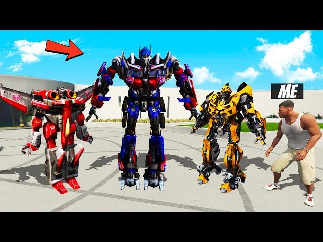 I Stole EVERY TRANSFORMER'S SUIT From TRANSFORMERS in GTA 5!