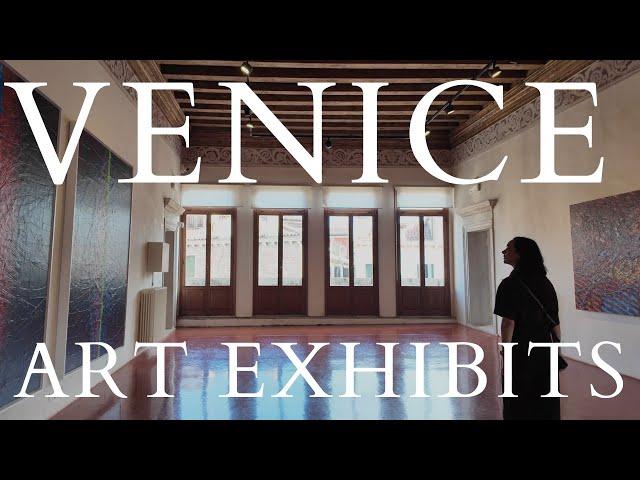 Exploring art exhibits in Venice, Italy...