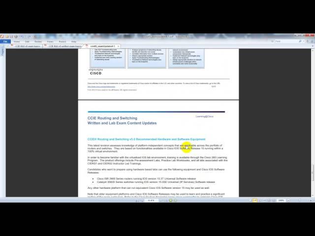 CCIE v5 001 Introduction   Written and Lab exam technologies