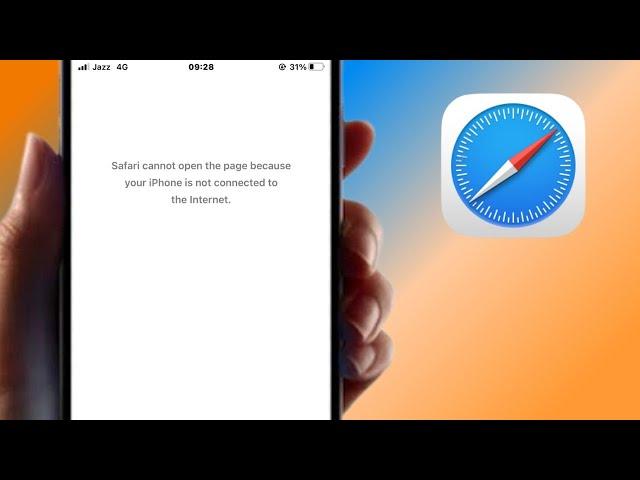 Fix Safari Cannot Open the Page Because Your iPhone is Not Connected to the Internet | iOS 16 | 2023