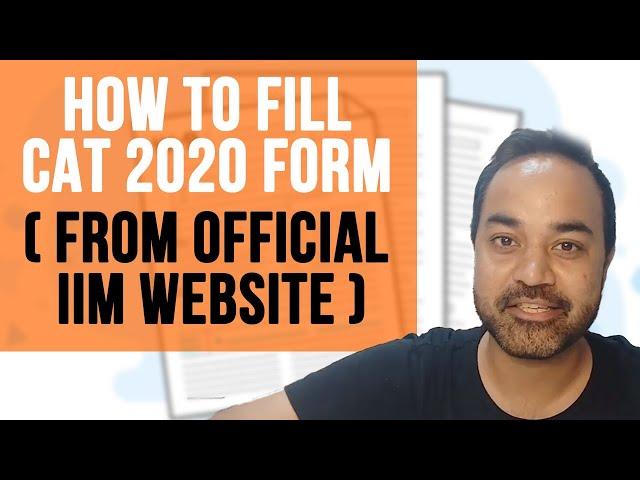 How to fill CAT 2020 form  ( From Official IIM website ) | Common Mistakes