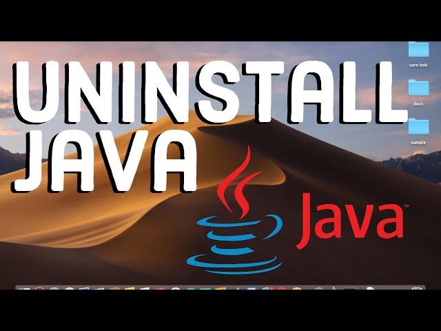 How to Uninstall Java on Mac | Removing Java from macOS