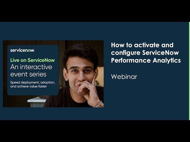 ITSM: How to activate and configure ServiceNow Performance Analytics
