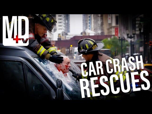 Extreme Car Crash Rescue Scenes From Chicago Med, New Amsterdam & Chicago Fire | MD TV