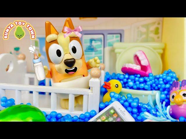 BLUEY - Baby Bingo Blocks The Toilet! | Bluey Pretend Play Stories