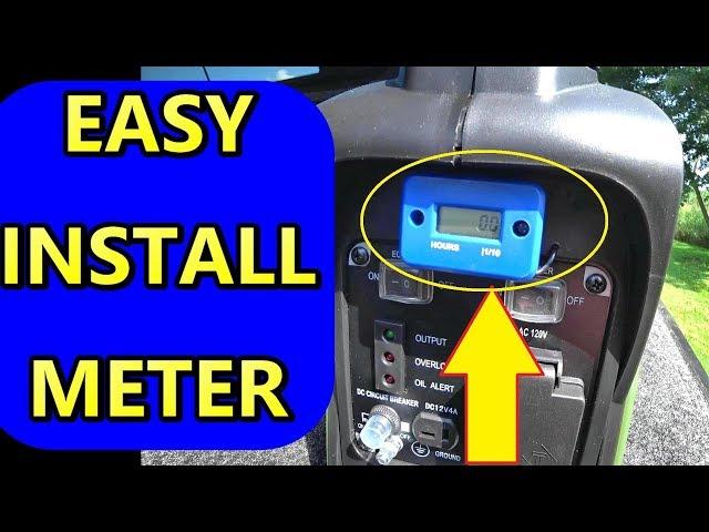 INSTALL Hour Meter on Small Engine Generator