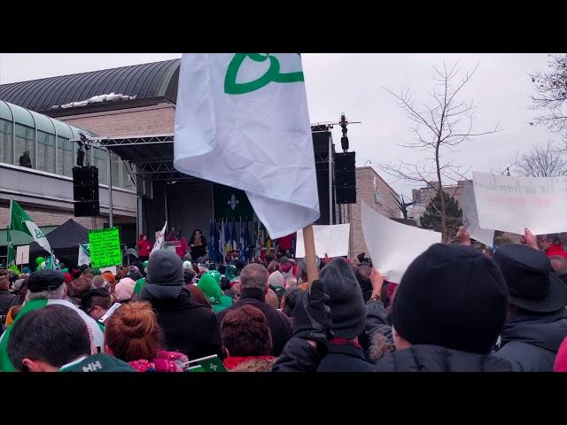 Manifestation des Franco-ontariens