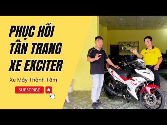 Phục hồi tân trang lại chiếc Exciter kỷ niệm cho anh khách quen thuộc