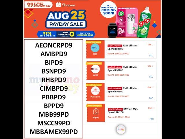 Shopee Payday Voucher Code to Claim