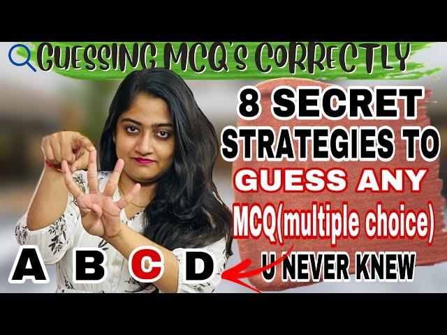 Stop inky pinky, USE this to get any MCQ ANSWER(தமிழ்) |8 secret strategies to guess MCQs 