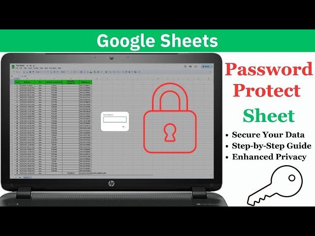 Protect Your Google Sheet With Password || How To Protect google Sheet With Password.