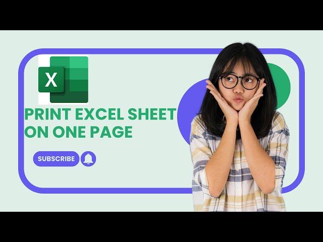 How to print an EXCEL sheet on ONE page | Excel Tips & Tricks