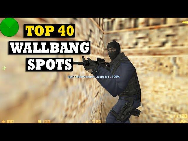 CS 1.6 Wallbang Spots on DUST 2