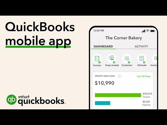 Work anywhere with the QuickBooks mobile app