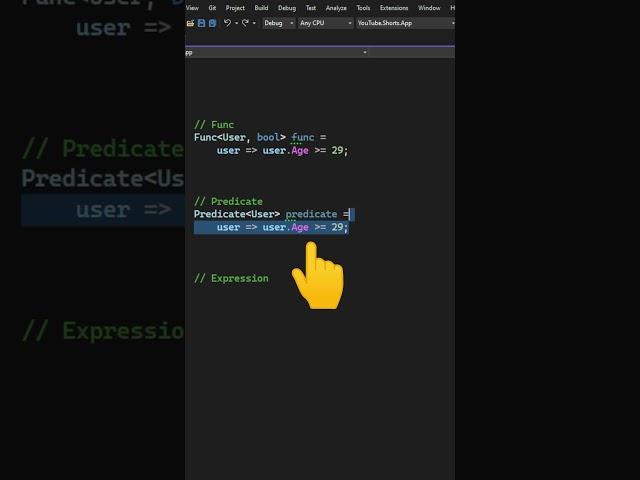 The Difference Between Func, Predicate, and Expression in C#