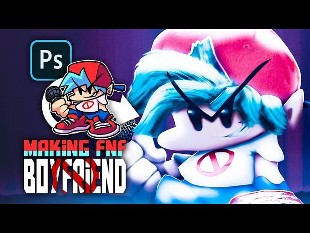 Making Boyfriend from Friday Night Funkin' in Photoshop! - Speed Edit