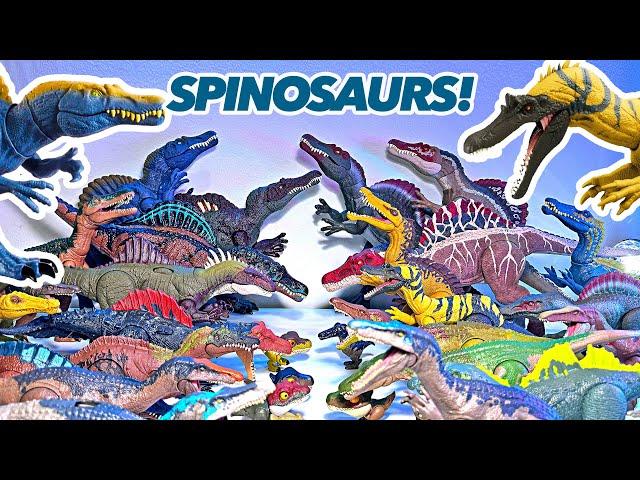 SPINOSAURS ASSEMBLE! Jurassic World Spinosaurs Toys Collection! Spinosaurus, Suchomimus, Irritator