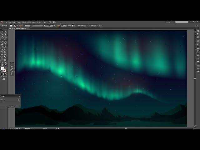 Adobe Illustrator: Northern Lights