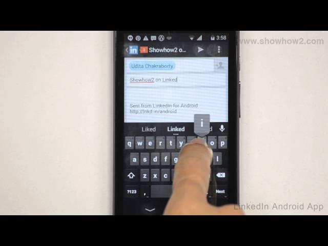 LinkedIn Android App - How To Send A Message To A Contact
