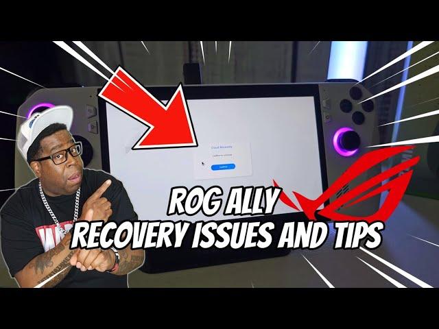 Asus Rog Ally ssd upgrade Tips Recovery Issue Fix