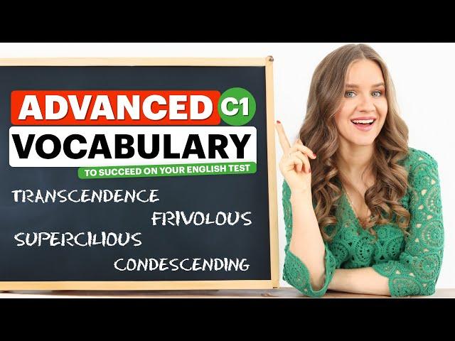 Score 100+ on TOEFL with this ADVANCED VOCABULARY. Exact words you must know.