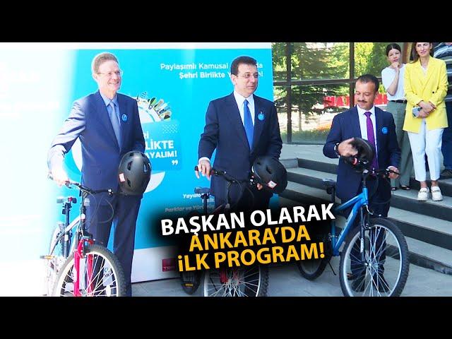 Ekrem İmamoğlu, Ankara'da TBB Başkanı ünvanıyla ilk programını yaptı!