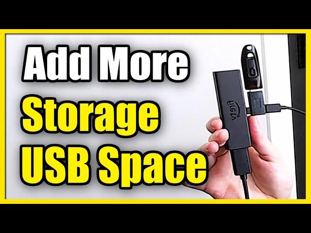 How to Add External USB Storage to Firestick 4k Max for more SPACE (Easy Method)