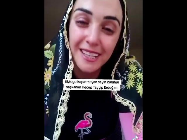 Tiktok kapatmayın diye ağlayan kadın Erdoğan'a seslendi