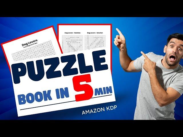 How to create a Puzzle book in 5 min Instant Puzzle Generator