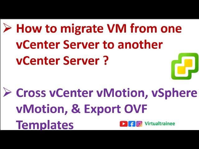 How to migrate VM from one vCenter Server to another vCenter Server ? | Cross vCenter vMotion