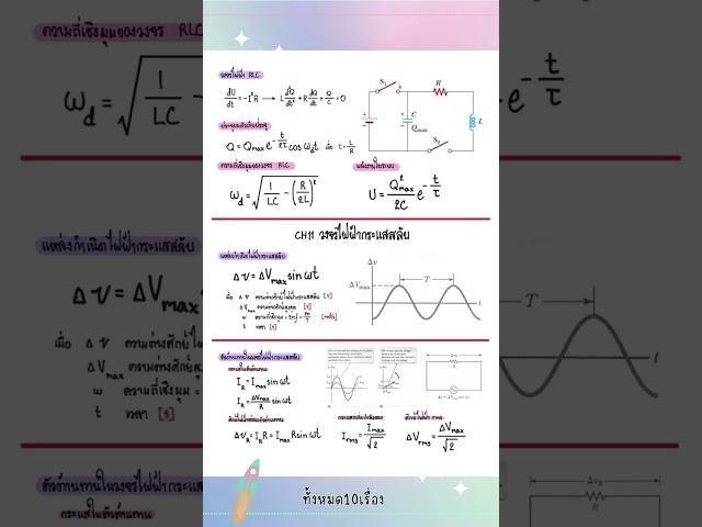 Physics1 สรุปสูตรฟิสิกส์มหาลัย