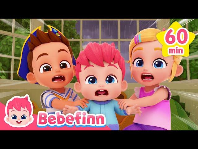 Rain Rain Go Away! ️ +More Nursery Rhymesㅣ CompilationㅣBebefinn Songs for Kids